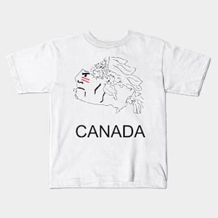 A funny map of Canada Kids T-Shirt